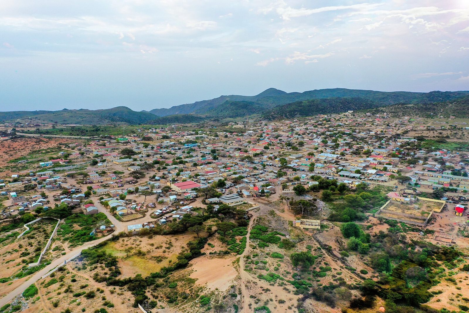 Toma aérea con dron